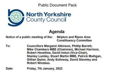 Skipton and Ripon Area Constituency Committee Meeting Agenda
